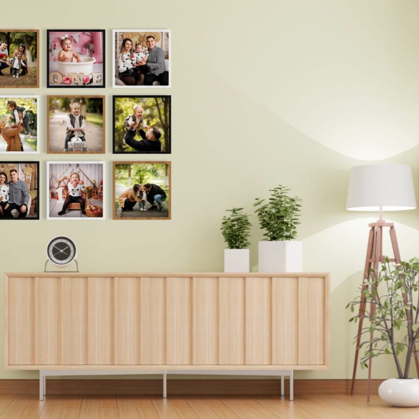 9BRICKS- Galerie 9 Tablouri cu Ramă